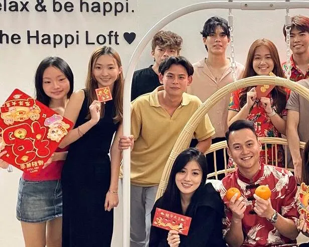 red ang pow packets for a baby 100 days celebration in Singapore
